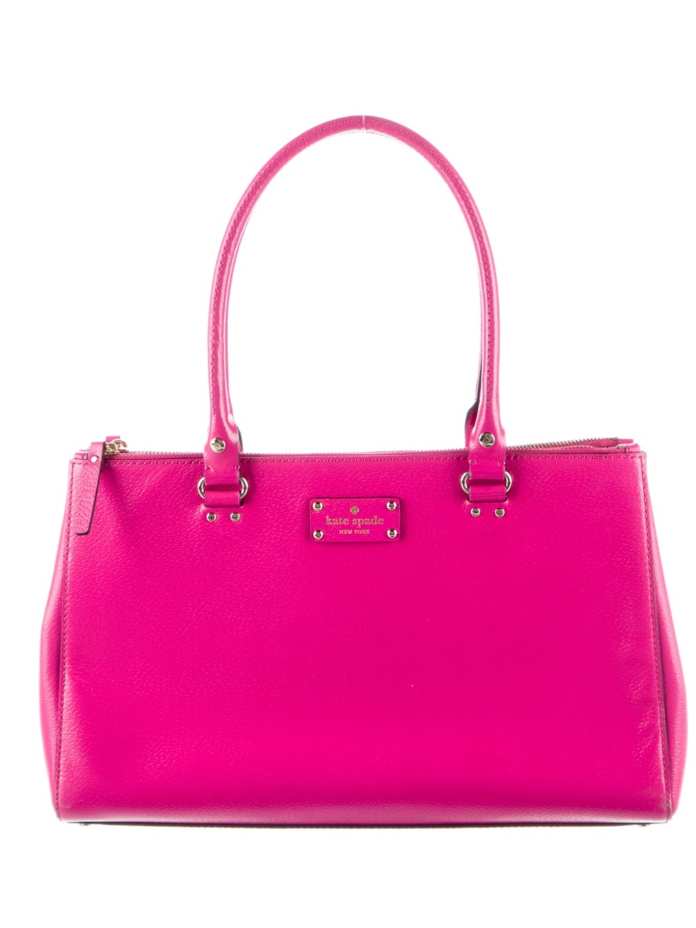 kate spade Hot Pink Leather Shoulder Tote